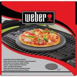 Weber Glasierter Pizzastein 18413, Ø Ca. 26cm -Weber Weber Glasierter Pizzastein 18413 ca 26cm@@1808797 3