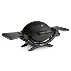 Weber Q 1200 Gas Grill Schwarz Mit Hitzeschild & Bratenrost -Weber Weber Q 1200 Schwarz Black Line 1