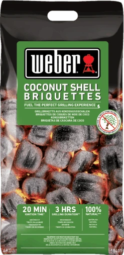 Weber Kokosnuss Briketts - 4 Kg