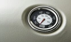 Weber Q 1200 Gas Grill Schwarz Mit Hitzeschild & Bratenrost -Weber weber q1200 51010079 thermometer 3